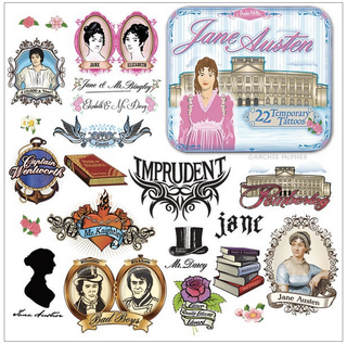 Illustration for article titled Jane Austen Temporary Tattoos; Can I Get a Nerdy Fuck Yes?